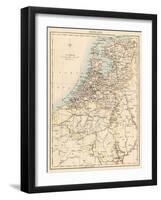 Map of Holland, 1870s-null-Framed Giclee Print