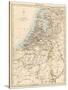 Map of Holland, 1870s-null-Stretched Canvas