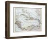 Map of Honduras Nicaragua Costa Rica the Northern Part of Columbia Venezuela Cuba 1899-null-Framed Giclee Print