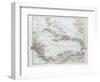 Map of Honduras Nicaragua Costa Rica the Northern Part of Columbia Venezuela Cuba 1899-null-Framed Giclee Print