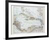 Map of Honduras Nicaragua Costa Rica the Northern Part of Columbia Venezuela Cuba 1899-null-Framed Giclee Print