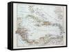 Map of Honduras Nicaragua Costa Rica the Northern Part of Columbia Venezuela Cuba 1899-null-Framed Stretched Canvas