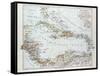Map of Honduras Nicaragua Costa Rica the Northern Part of Columbia Venezuela Cuba 1899-null-Framed Stretched Canvas