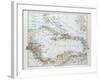 Map of Honduras Nicaragua Costa Rica the Northern Part of Columbia Venezuela Cuba 1899-null-Framed Giclee Print