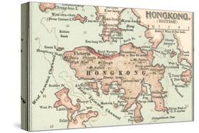 Map of Hong Kong (C. 1900), Maps-Encyclopaedia Britannica-Stretched Canvas