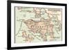 Map of Hong Kong (C. 1900), Maps-Encyclopaedia Britannica-Framed Premium Giclee Print