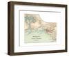 Map of Honolulu (C. 1900), Maps-Encyclopaedia Britannica-Framed Giclee Print