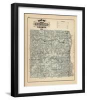 Map of Houston County, Minnesota, c.1874-A^ T^ Andreas-Framed Art Print