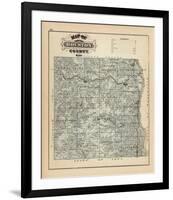 Map of Houston County, Minnesota, c.1874-A^ T^ Andreas-Framed Art Print