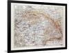 Map of Hungary 1899-null-Framed Giclee Print