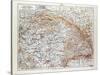 Map of Hungary 1899-null-Stretched Canvas