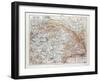 Map of Hungary 1899-null-Framed Giclee Print