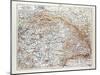 Map of Hungary 1899-null-Mounted Giclee Print