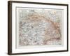 Map of Hungary 1899-null-Framed Giclee Print