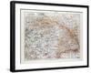 Map of Hungary 1899-null-Framed Giclee Print