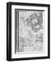Map of Hyde Park Corner, Grosvenor Square and Tyburn, 1746 (Litho)-John Rocque-Framed Premium Giclee Print