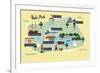 Map of Hyde Park-Claire Huntley-Framed Giclee Print