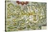 Map of Iceland, 1585-null-Stretched Canvas