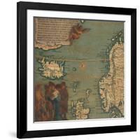 Map of Iceland, Scotland, Norway and Sweden-Giustino Menescardi-Framed Giclee Print