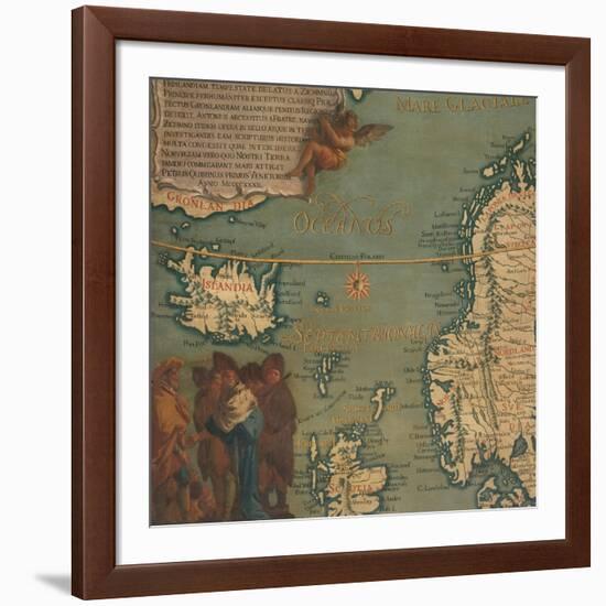 Map of Iceland, Scotland, Norway and Sweden-Giustino Menescardi-Framed Giclee Print