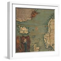 Map of Iceland, Scotland, Norway and Sweden-Giustino Menescardi-Framed Giclee Print