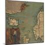Map of Iceland, Scotland, Norway and Sweden-Giustino Menescardi-Mounted Giclee Print