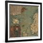 Map of Iceland, Scotland, Norway and Sweden-Giustino Menescardi-Framed Giclee Print