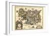 Map Of Iceland-Willem Janszoon Blaeu-Framed Art Print