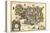 Map Of Iceland-Willem Janszoon Blaeu-Stretched Canvas