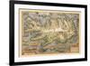 Map of Iceland-Abraham Ortelius-Framed Premium Giclee Print