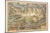 Map of Iceland-Abraham Ortelius-Mounted Art Print