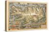 Map of Iceland-Abraham Ortelius-Stretched Canvas