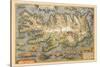 Map of Iceland-Abraham Ortelius-Stretched Canvas