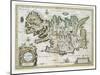 Map of Iceland-W.j. Blaeu-Mounted Giclee Print