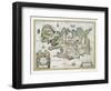 Map of Iceland-W.j. Blaeu-Framed Giclee Print