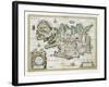 Map of Iceland-W.j. Blaeu-Framed Giclee Print