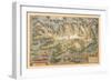 Map of Iceland-Abraham Ortelius-Framed Art Print