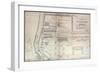 Map of Illinois Central Railroad Company's Depot Grounds and Buildings in Chicago, 1855-Edward Mendel-Framed Giclee Print