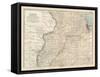 Map of Illinois, Northern Part. United States-Encyclopaedia Britannica-Framed Stretched Canvas