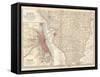 Map of Illinois, Southern Part. United States. Inset Map of Chicago and Vicinity-Encyclopaedia Britannica-Framed Stretched Canvas