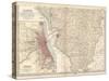 Map of Illinois, Southern Part. United States. Inset Map of Chicago and Vicinity-Encyclopaedia Britannica-Stretched Canvas