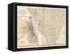 Map of Illinois, Southern Part. United States. Inset Map of Chicago and Vicinity-Encyclopaedia Britannica-Framed Stretched Canvas