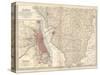 Map of Illinois, Southern Part. United States. Inset Map of Chicago and Vicinity-Encyclopaedia Britannica-Stretched Canvas