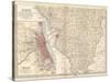 Map of Illinois, Southern Part. United States. Inset Map of Chicago and Vicinity-Encyclopaedia Britannica-Stretched Canvas