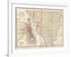 Map of Illinois, Southern Part. United States. Inset Map of Chicago and Vicinity-Encyclopaedia Britannica-Framed Art Print