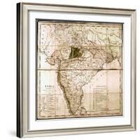 Map of India, 1803-null-Framed Giclee Print