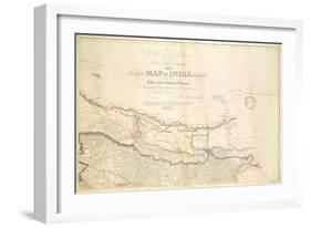 Map of India, 1822-Aaron Arrowsmith-Framed Giclee Print