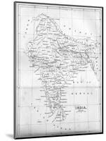 Map of India, 1847-null-Mounted Giclee Print