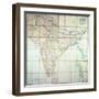 Map of India, 1857-English School-Framed Giclee Print