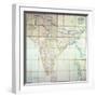 Map of India, 1857-English School-Framed Giclee Print